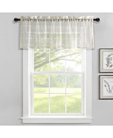 Lush Decor Farmhouse Textured Sheer Valance