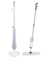 True & Tidy Complete Floor Cleaning Set with Steam Mop and Spray Mop