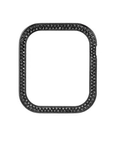 Anne Klein Women's Black Alloy Protective Case with Black Crystals designed for 40mm Apple Watch