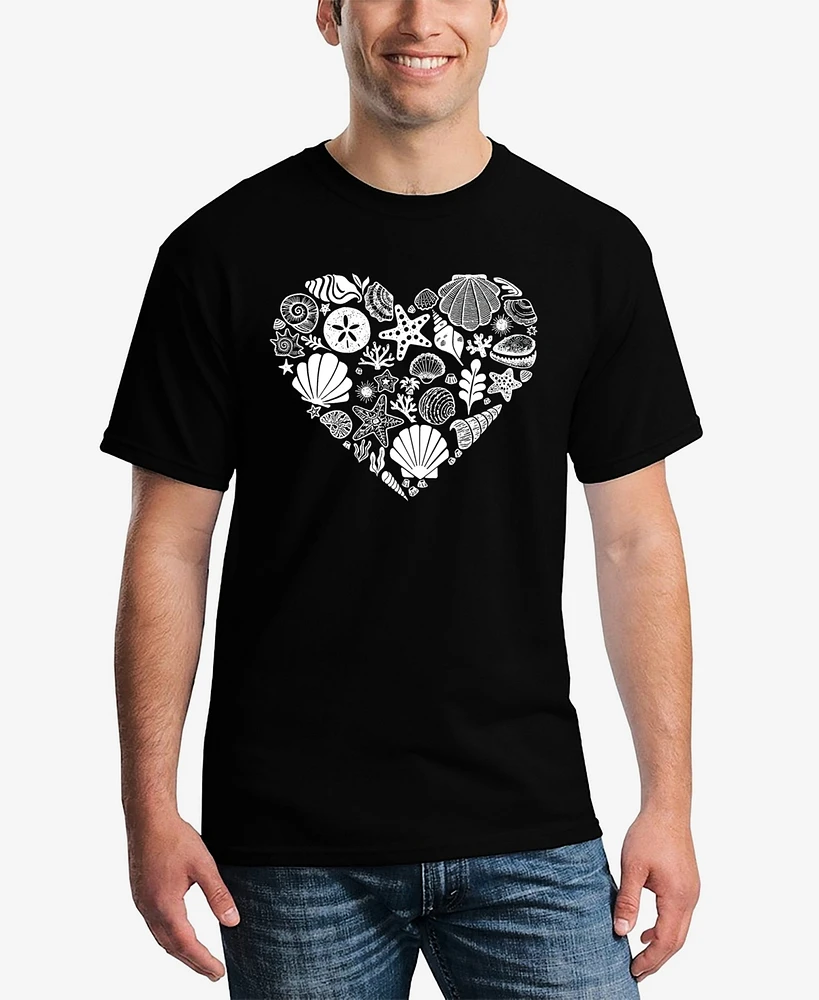 La Pop Art Sea Shells - Men's Word T-Shirt