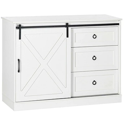 Homcom Farmhouse Kitchen Buffet Cabinet with Storage,