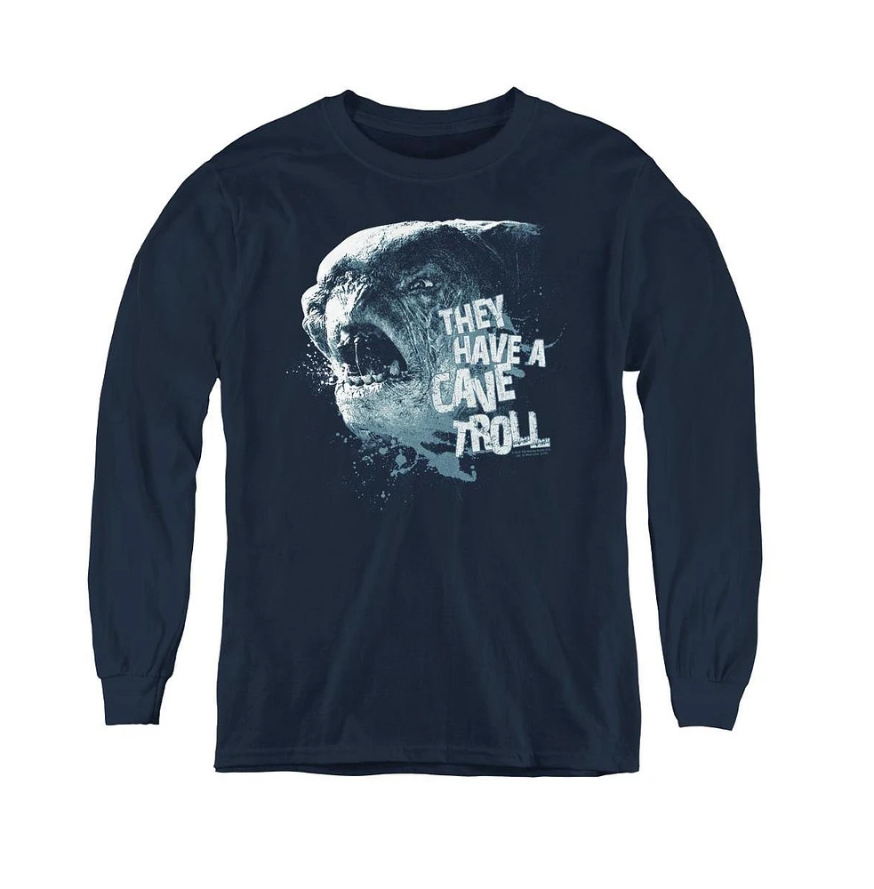 Lord Of The Rings Youth Cave Troll Long Sleeve Sweatshirts