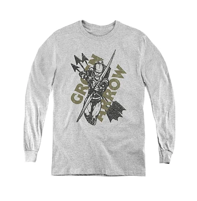 Justice League Boys of America Youth Archers Arrows Long Sleeve Sweatshirts