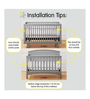 BreathableBaby Breathable Mesh Liner for Full-Size Cribs