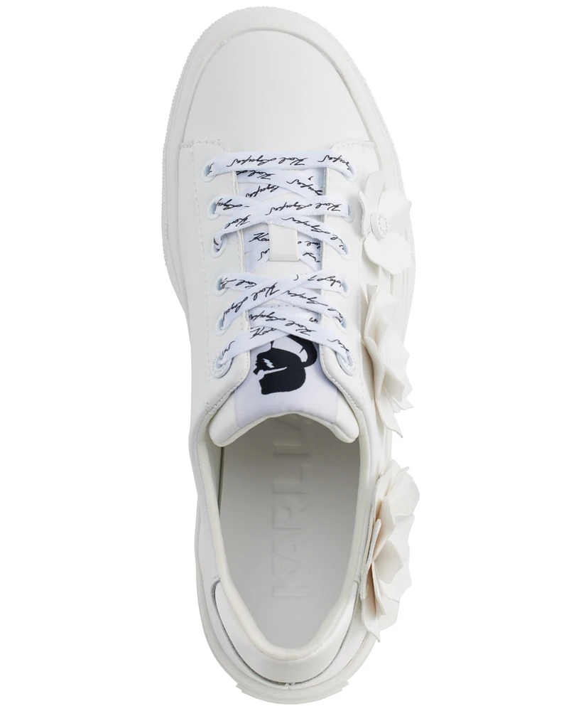 Karl Lagerfeld Paris Women's Georgia Lace-Up Embellished Sneakers