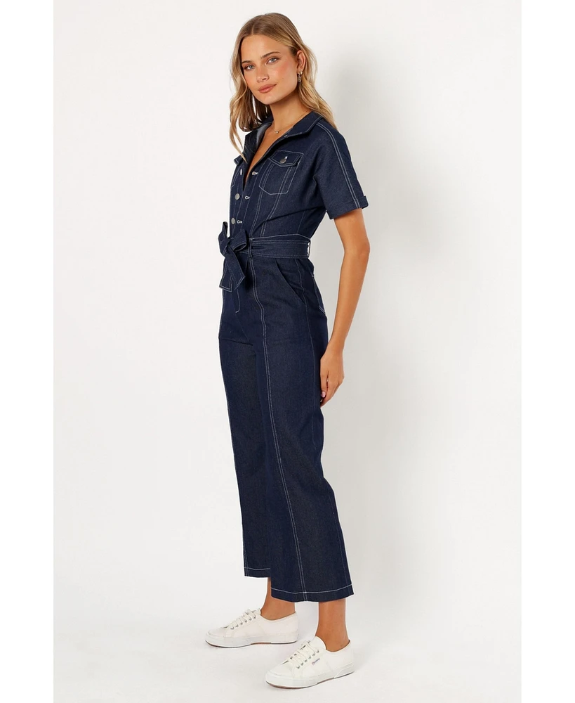 Demi Contrast Stitch Jumpsuit