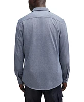 Boss by Hugo Boss Men's Melange Slim-Fit Casual Shirt