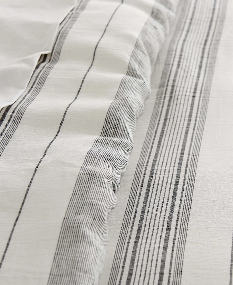 Levtex Monroe Stripe Reversible 3-Pc. Duvet Cover Set, King/California King