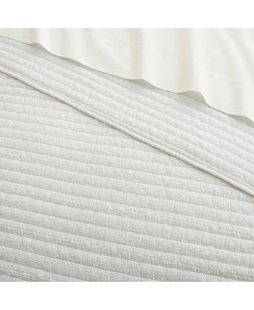 Levtex Eyelet Embroidered 3-Pc. Quilt Set