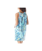 Beach House Style Floral Print Colette Adjustable Tank Dress