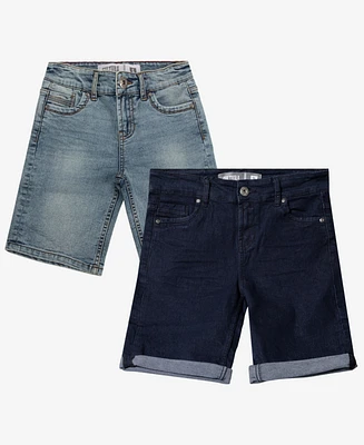 Cultura Little Boys Roll-Up Denim Shorts 2-Pack