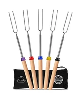 Zulay Kitchen Long Marshmallow Roasting Sticks Extendable Design
