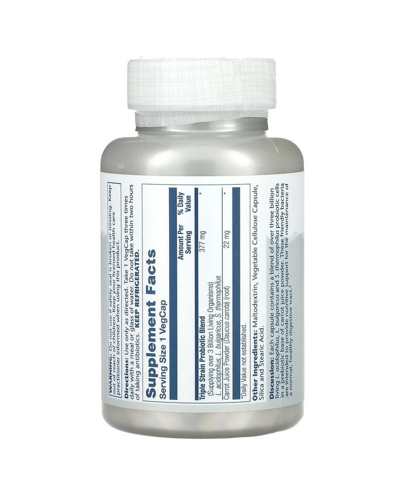 Solaray Freeze Dried Acidophilus + Prebiotic Carrot Juice 3 Billion Cfu - 120 VegCaps