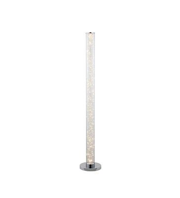 49" Exposed Rope Led Minari Clear Column Floor Lamp