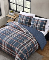 Eddie Bauer Shasta Lake Microsuede 2 Piece Duvet Cover Set, Twin