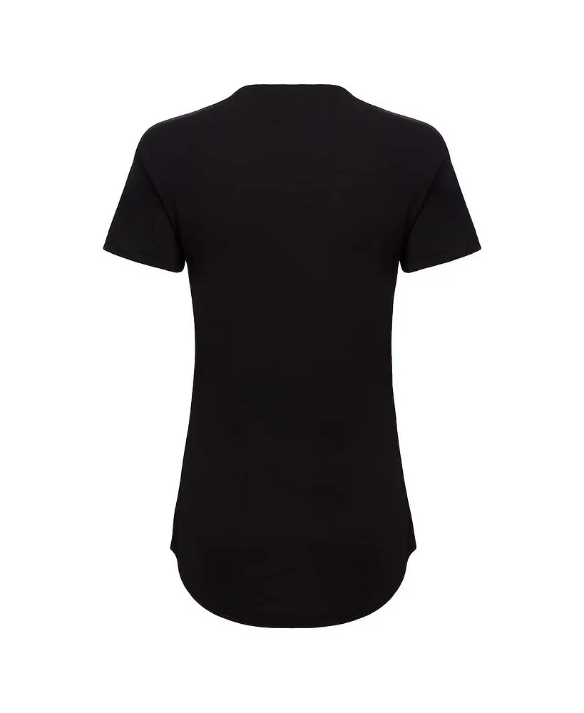 Sportiqe Women's Black Minnesota Timberwolves Phoebe Super Soft Tri-Blend T-Shirt