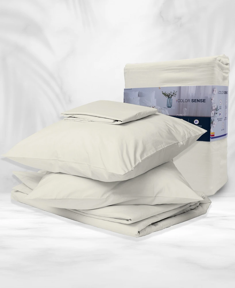 Color Sense 800 Thread Count Cotton Blend 4 Pc Sateen Sheet Set
