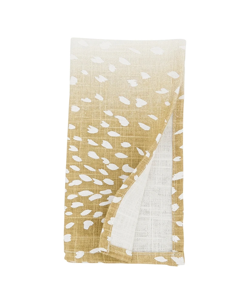 Saro Lifestyle Earthy Antelope Print Napkin Set of 4, 20"x20"