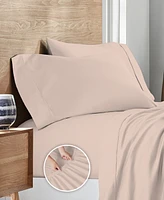 Purity Home 400 Thread Count Cotton Percale 4-Pc. Sheet Set