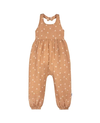 Gerber Toddler Girls Gauze Halter Romper