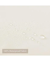 Caromio Waterproof Fabric Shower Curtain Liner with Magnets
