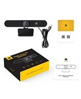 Z-edge ZW511 Full Hd 1080P Webcam Auto Focus Web Camera for Pc, Built-in Dual Stereo Microphone