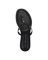 Tommy Hilfiger Women's Litzy Logo T-Strap Flat Sandals
