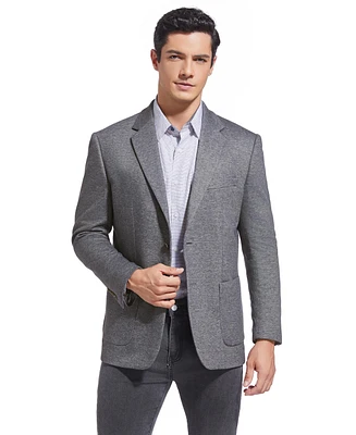 Duchamp London Men's Duchamp Grey Solid Stretch Sport Coat