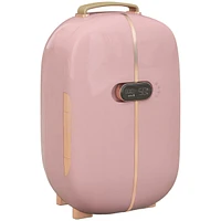 Homcom 0.4 Cu. Ft Portable Beauty Fridge with Led Lighting for Makeup,