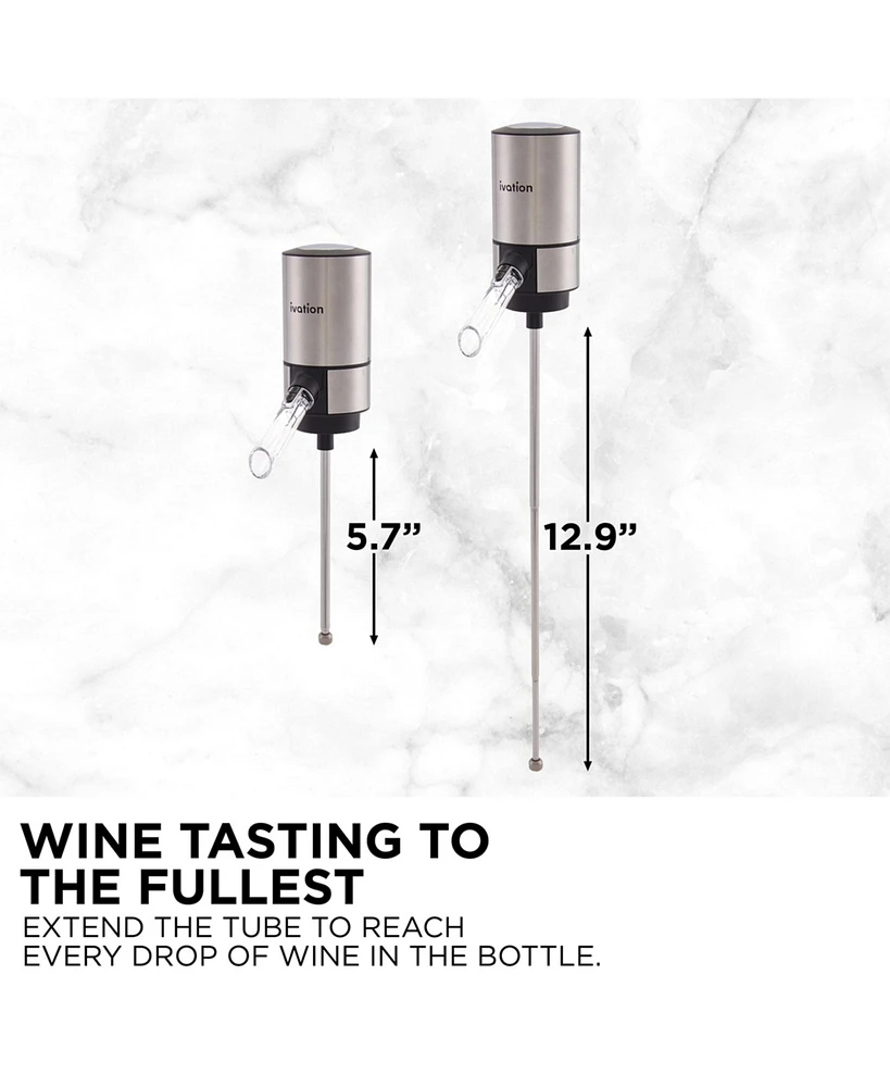 Ivation Wine Aerator & Wine Dispenser with Extension Rod