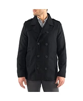 Alpine Swiss Jake Mens Pea Coat Wool Blend Double Breasted Dress Jacket Peacoat