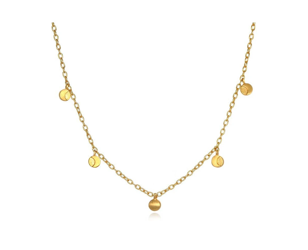 Moon Phases of Femininity Gold Choker