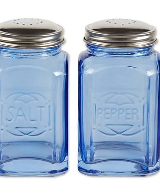 Rsvp International Retro Glass 2 Piece 8 Ounce Retro Style Salt Pepper Set