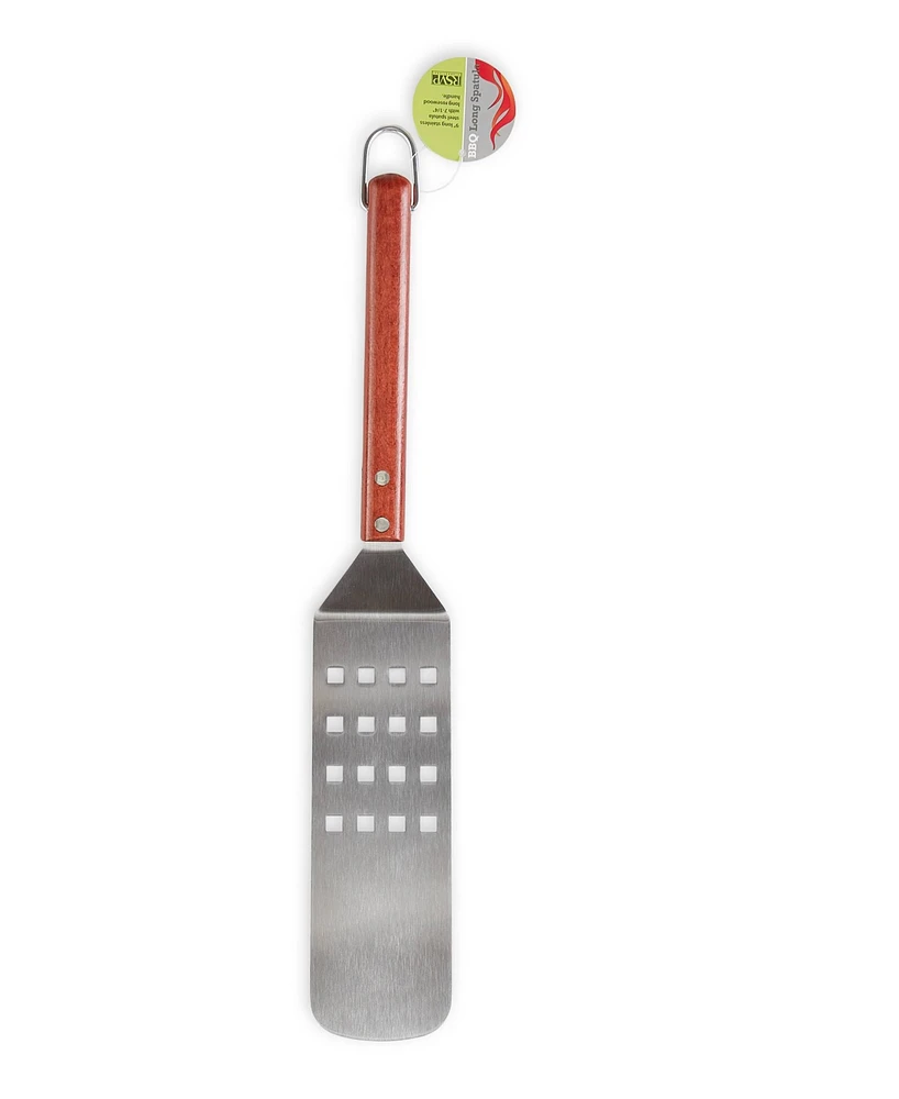 Rsvp International Stainless Steel Rosewood 19"x4"x3" Bbq Long Spatula