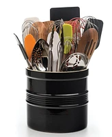 Rsvp International 8" D x 7" H Black Oversized Tool Crock