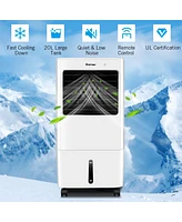 Evaporative Portable Air Cooler Fan & Humidifier w/ Remote Control 7.5 Timer