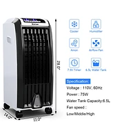 Evaporative Portable Cooler Fan Anion Humidify