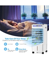 3-in-1 Evaporative Air Cooler Portable Air Cooling Fan w/ Fan & Humidifier