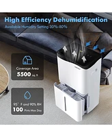 100-Pint Dehumidifier for Home & Basements w/ Smart App& Alexa Control