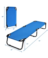 Folding Camping Bed Outdoor Portable Military Cot Sleeping Hiking Travel