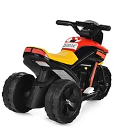 6V Ride-On Toy Motorcycle Trike 3-Wheel Electric Bicycle w/ Music&Horn