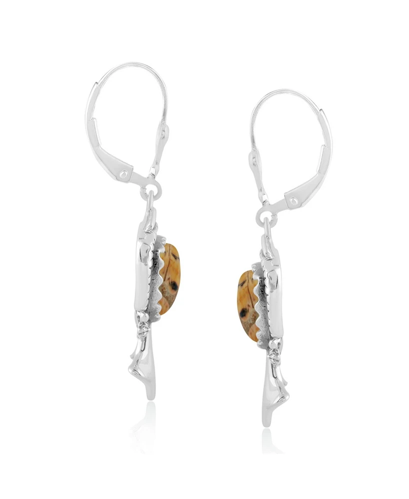 American West Jewelry Sterling Silver Women's Dangle Earrings Choice of Gemstone Color