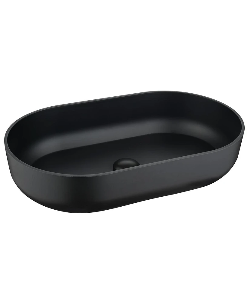 24x14x5.5 Matte Shell Bathroom Sink