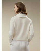 Cashmere Cowl Neck Sweater for Women