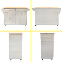 Mobile Kitchen Island with Luxury Design