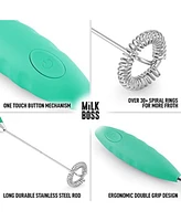 Milk Boss Frother for Coffee With Batteries Included