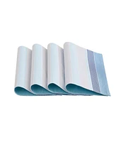 Izod Breakers Stripe Water-Resistant Indoor and Outdoor Placemats, Set of 4, 13" x 19"