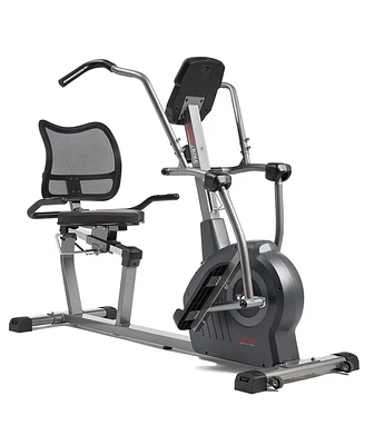 Sunny Health & Fitness Elite Recumbent Cross Trainer & Elliptical Machine with 12-Level Magnetic Resistance & Exclusive SunnyFit App Enhanced Bluetoot
