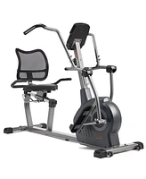Sunny Health & Fitness Elite Recumbent Cross Trainer & Elliptical Machine with 12-Level Magnetic Resistance & Exclusive SunnyFit App Enhanced Bluetoot