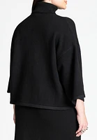Eloquii Women's Boxy Three Quarter Sleeve Turtleneck
